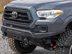 Toyota Tacoma Front Bumper - Winch Mount w/ Black Series Light Bar Toyota Tacoma Front Bumper - Winch Mount w/ Black Series Light Bar